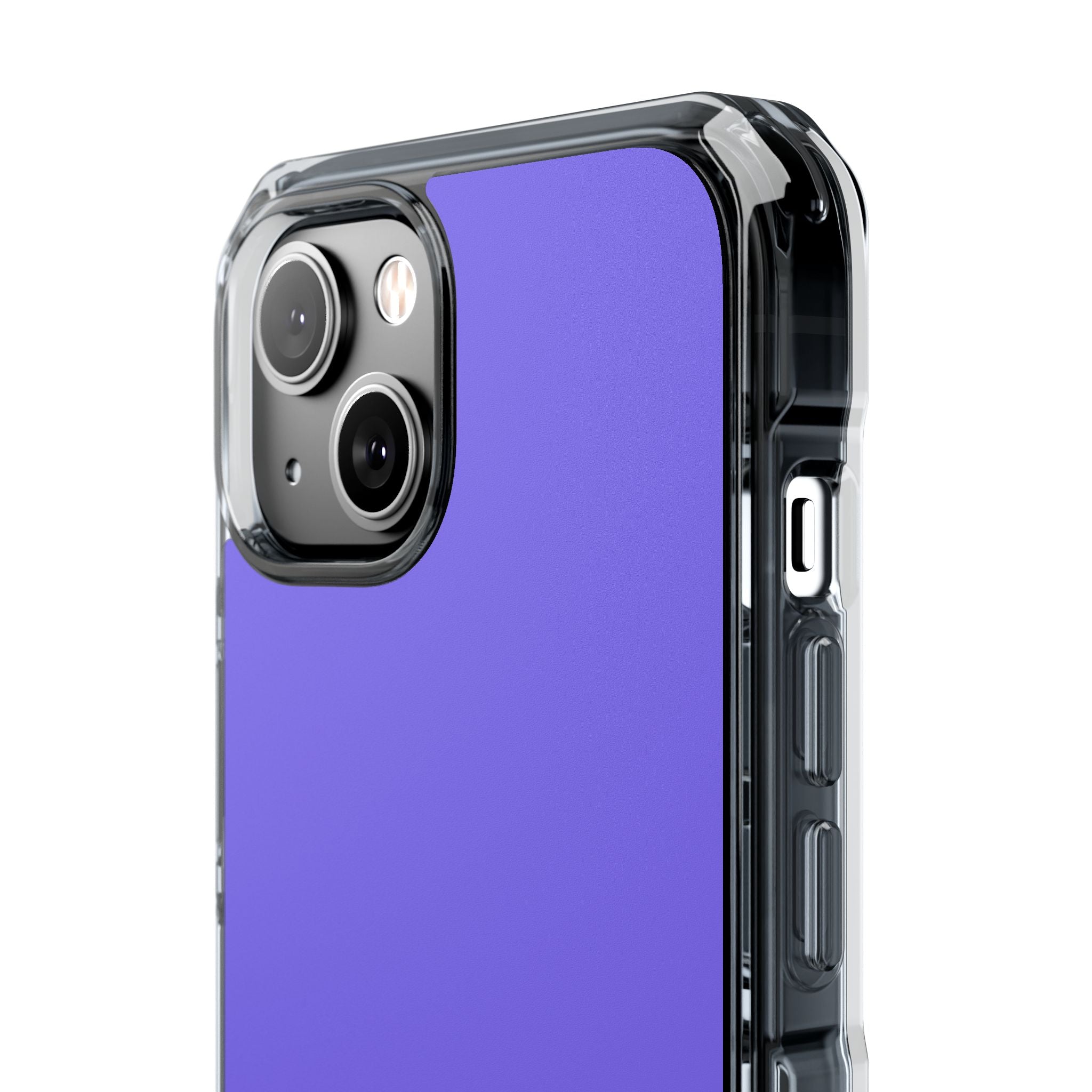 Medium Slate Blue iPhone 14 - Clear Impact Phone Case