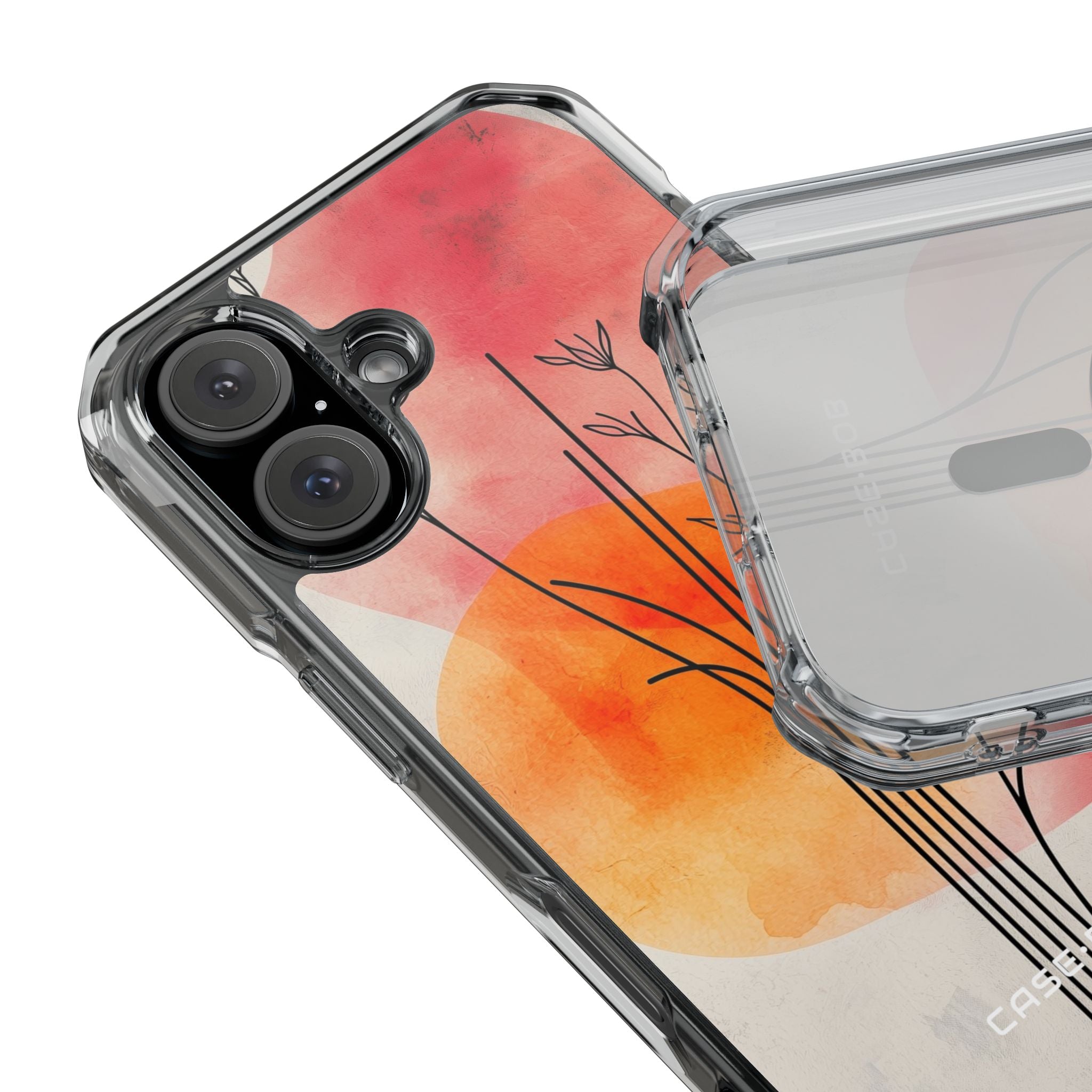 Curved Stem Sunset iPhone 16 Case - Impact