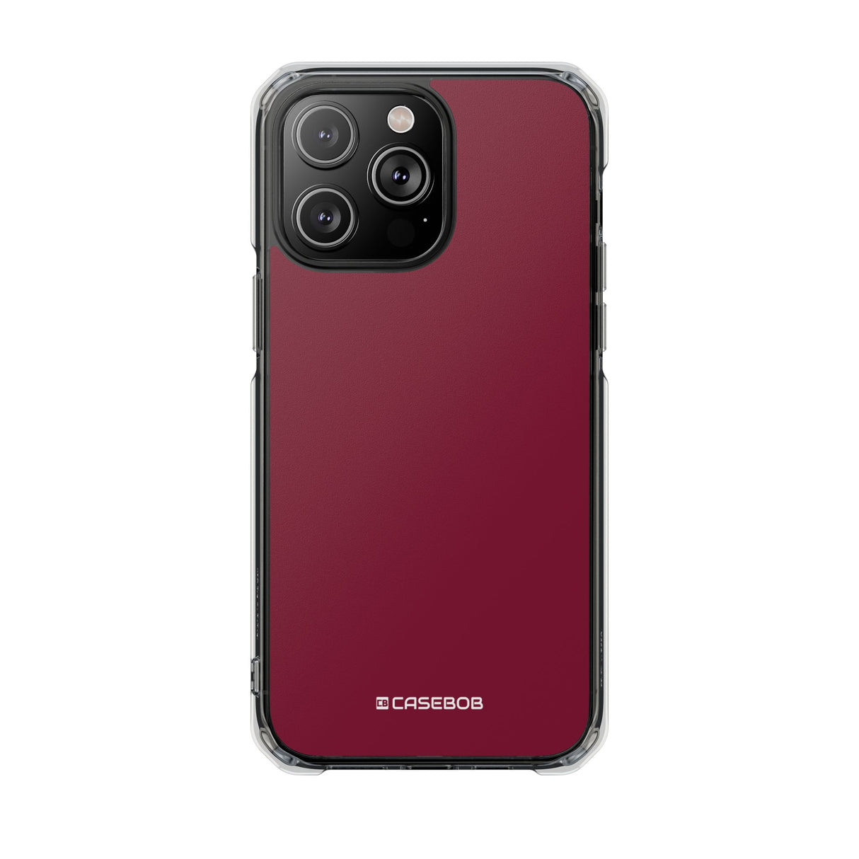 Claret Red | Phone Case for iPhone (Clear Impact Case - Magnetic)