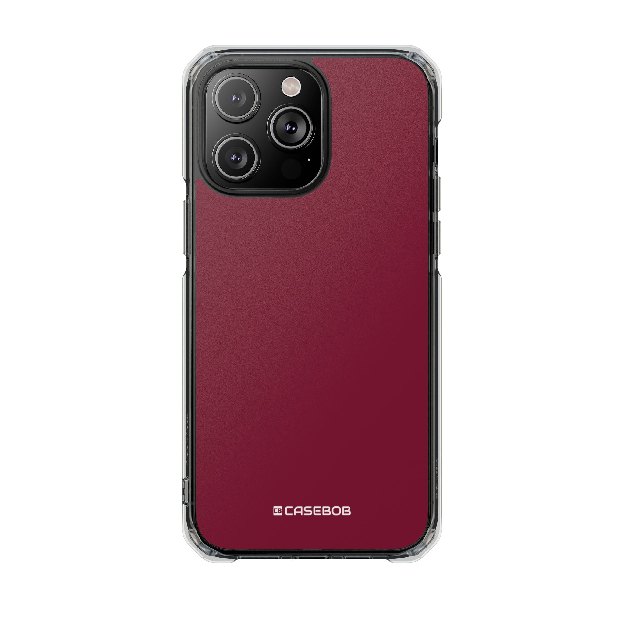 Claret Red - Clear Impact Case for iPhone