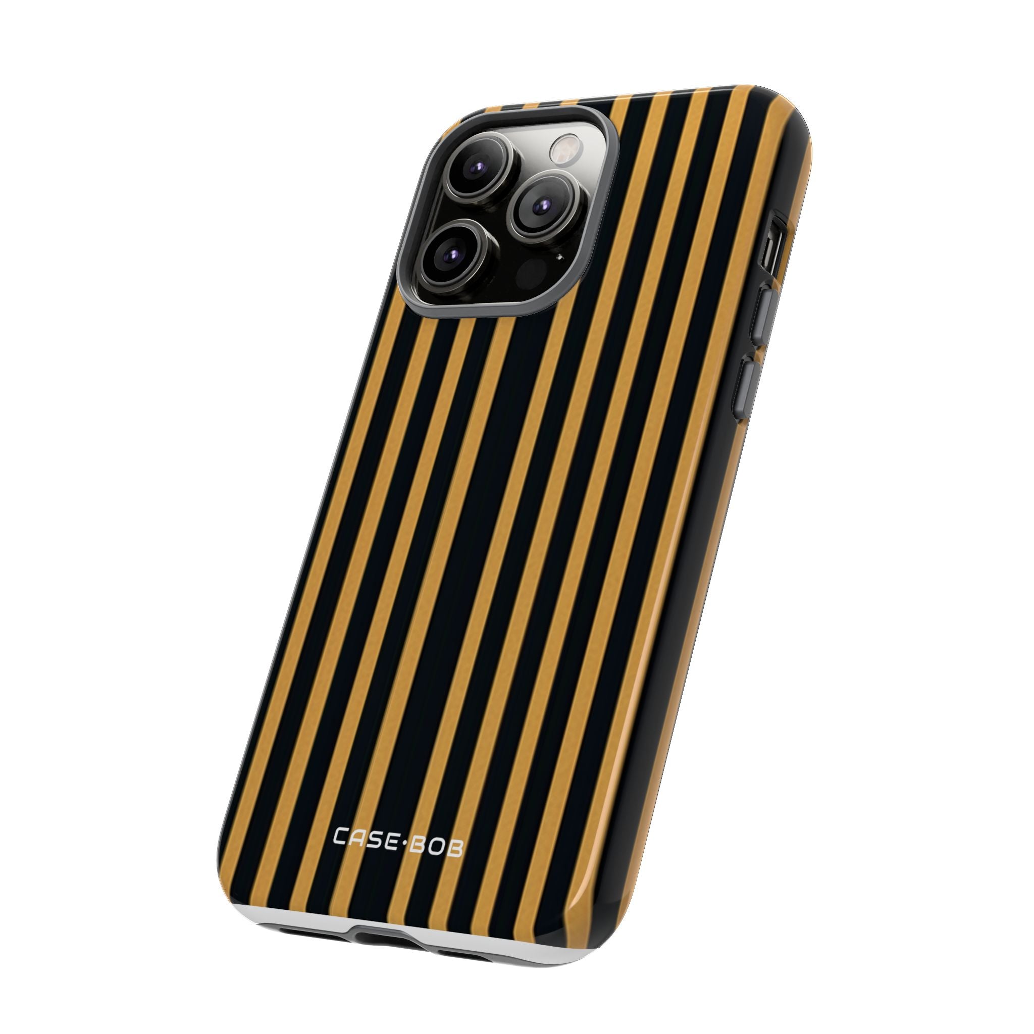 Golden Stripes iPhone 14 Pro Max Case - Tough