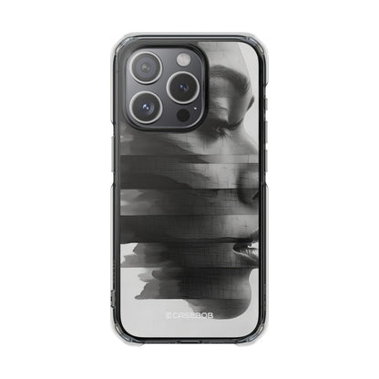 Abstract Glitch Portrait - Phone Case for iPhone