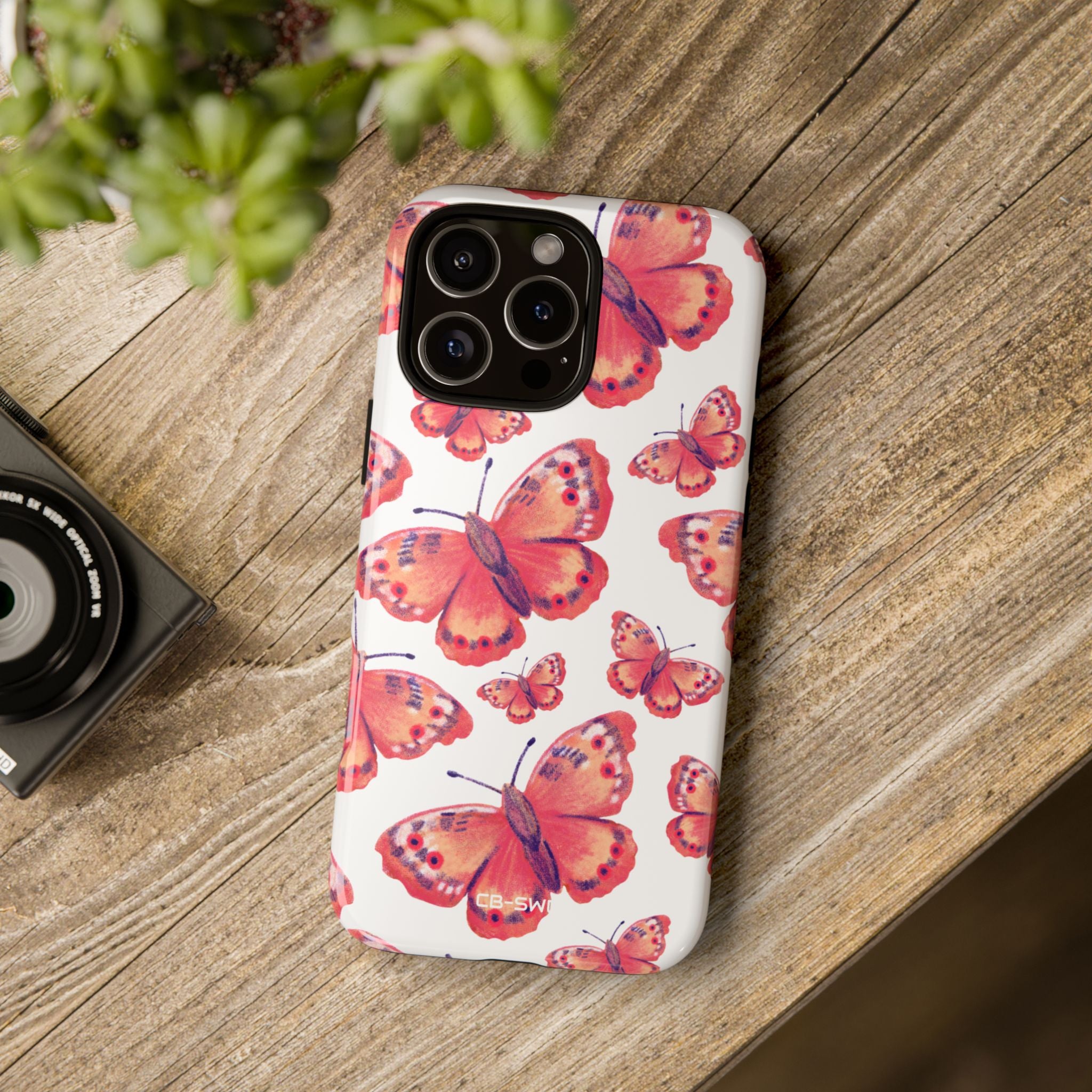 Vibrant Butterfly Dance - iPhone Case
