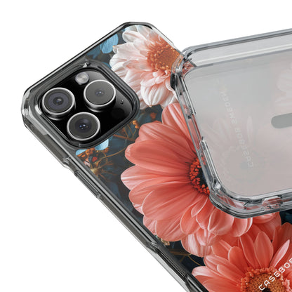 Surreal Floral Harmony iPhone 16 - Clear Impact Phone Case