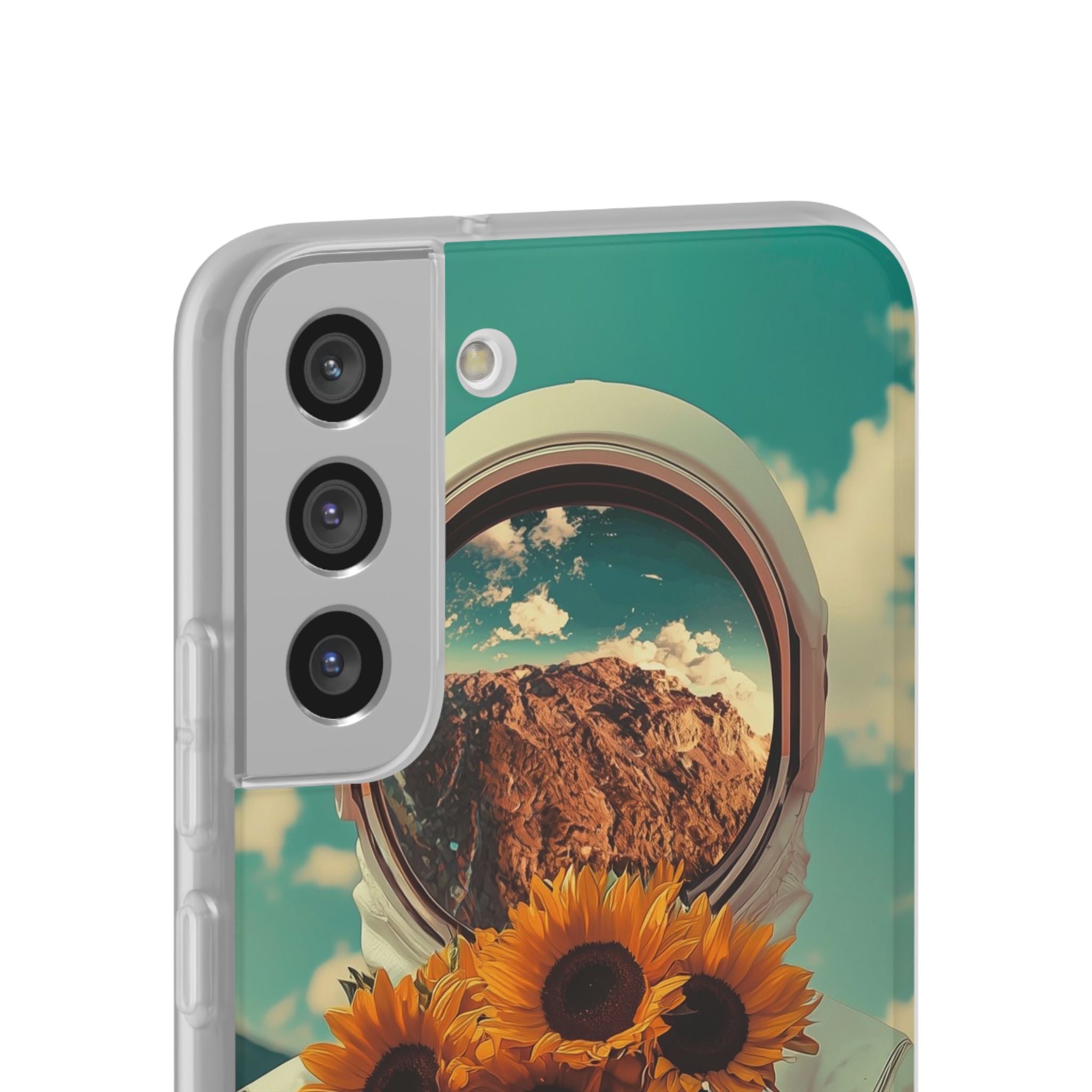Sunflower Astronaut Samsung S22 Plus Case - Soft
