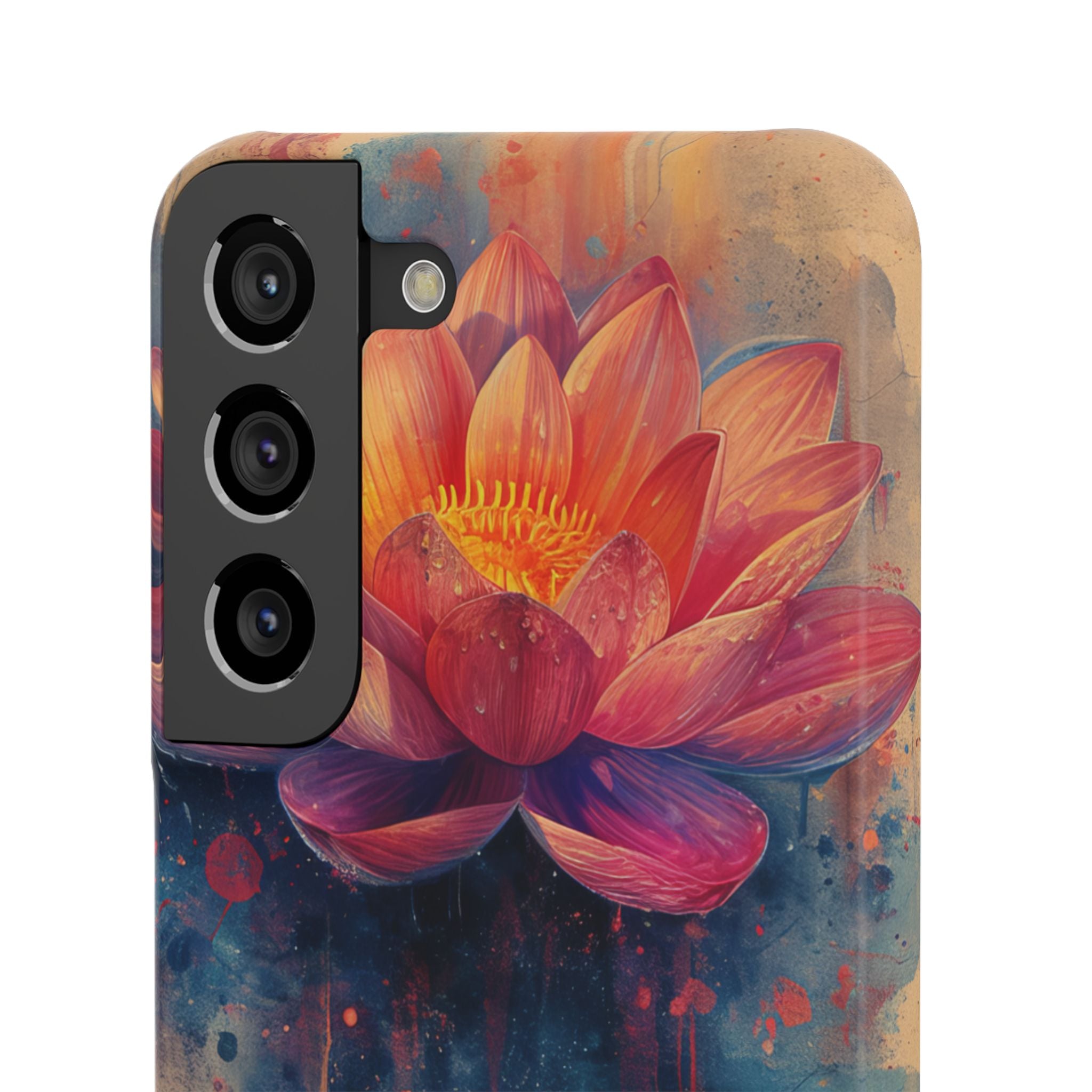 Lotus Blossom Art - Slim Samsung S22 Phone Case