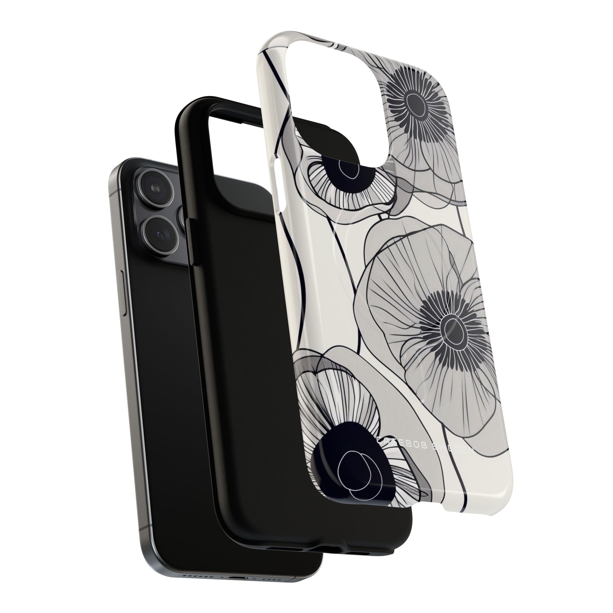 Modern Minimalist Flowers iPhone 15 | Tough+ Phone Case