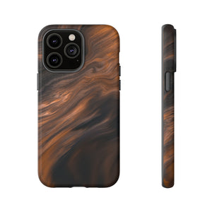 Brown Mist Ink Art iPhone Case (Protective) iPhone 14 Pro Max Matte Phone Case