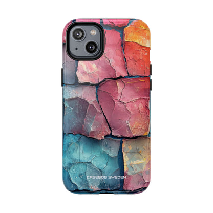 Cracked Earth Mosaic - Tough + MagSafe® iPhone 14 Phone Case