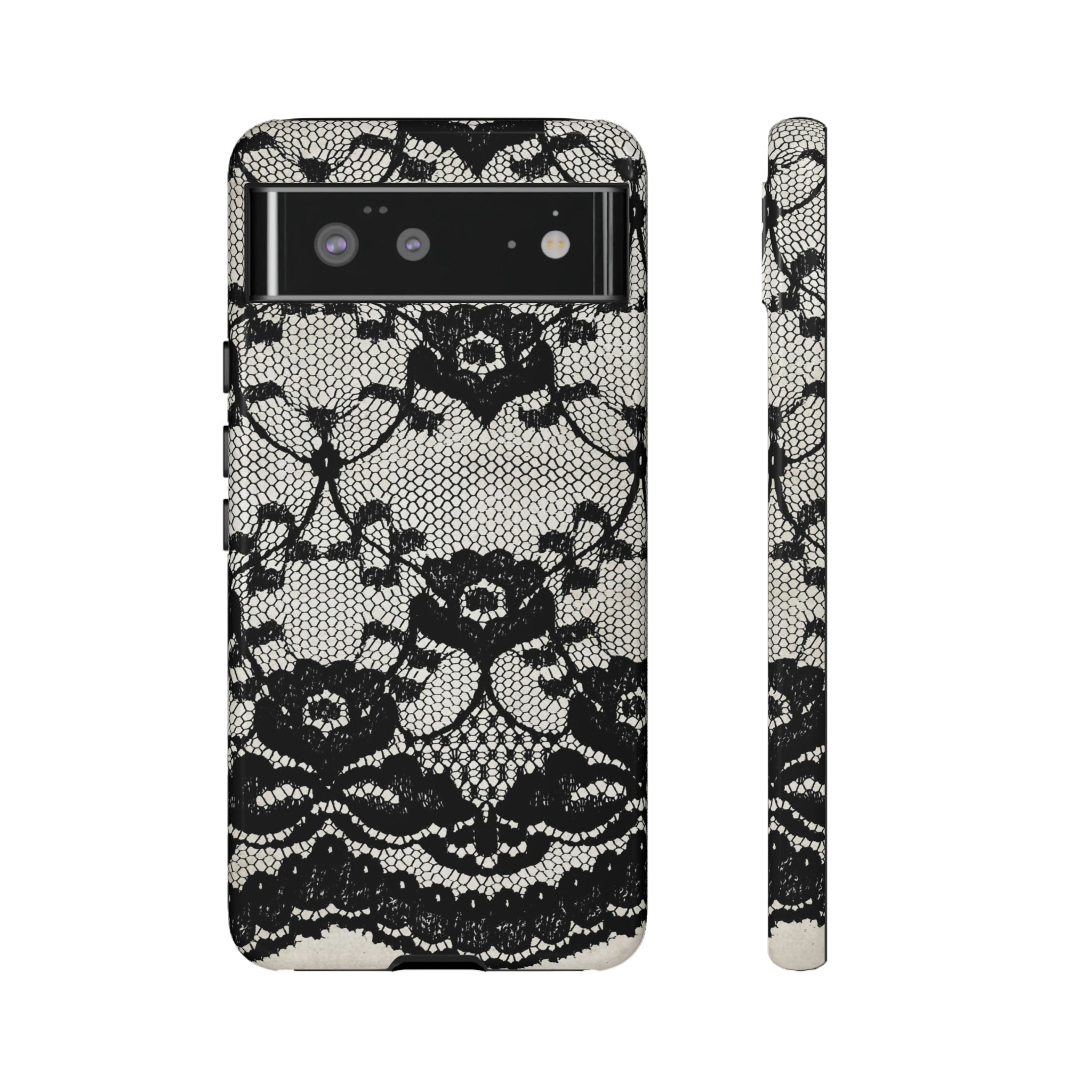 Lilrunge Gothic Flower - Protective Phone Case