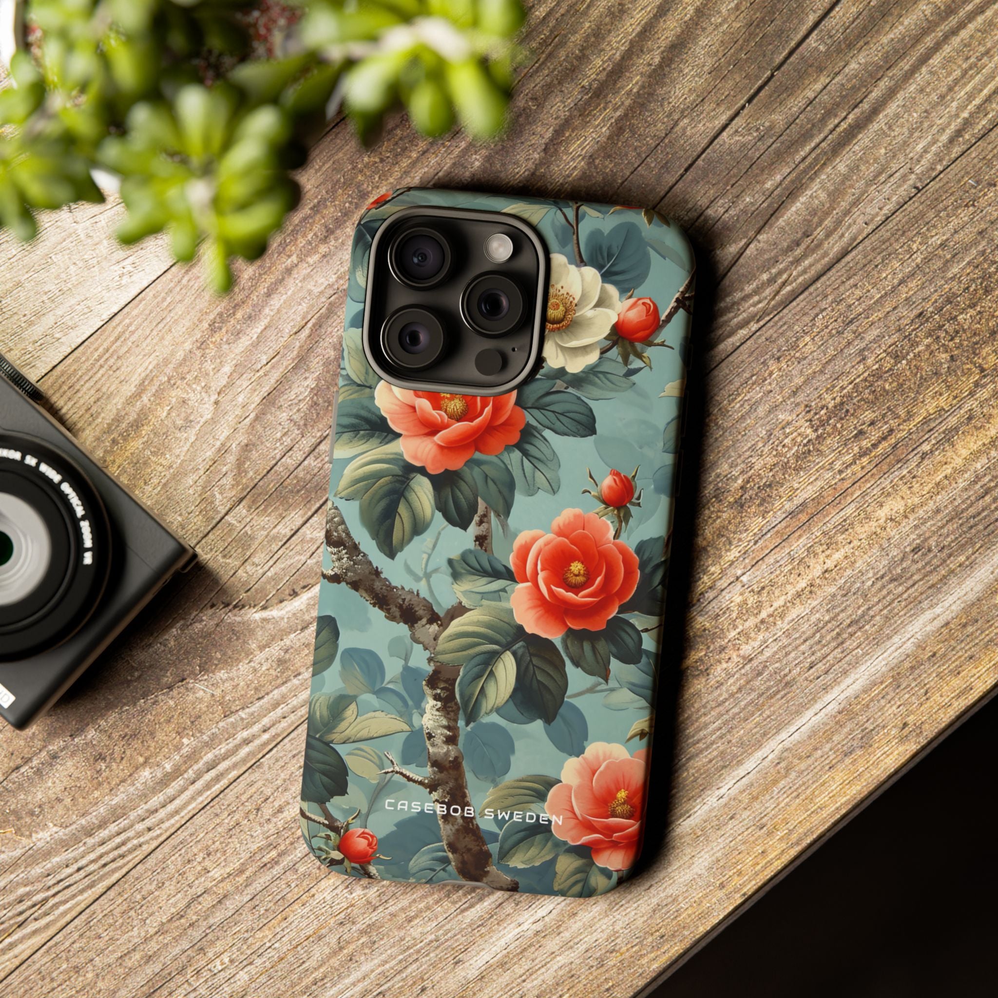 Vintage Floral Romance iPhone 15 - Tough Phone Case