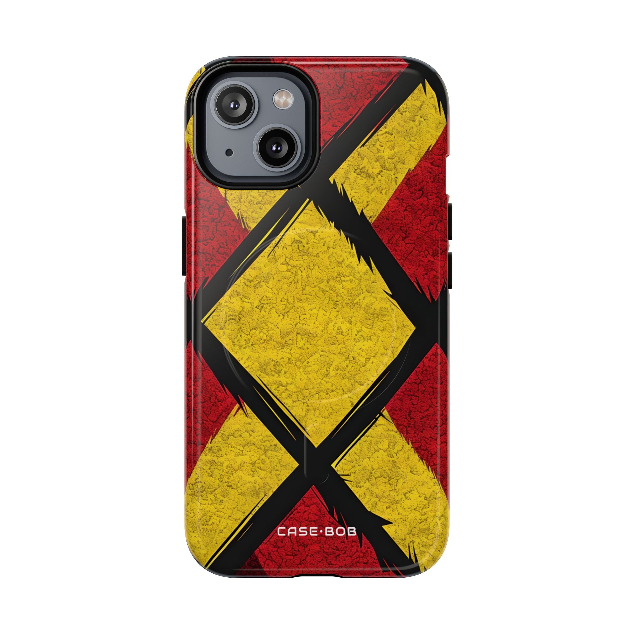 Cracked Diamond Grid iPhone 14 - Tough+