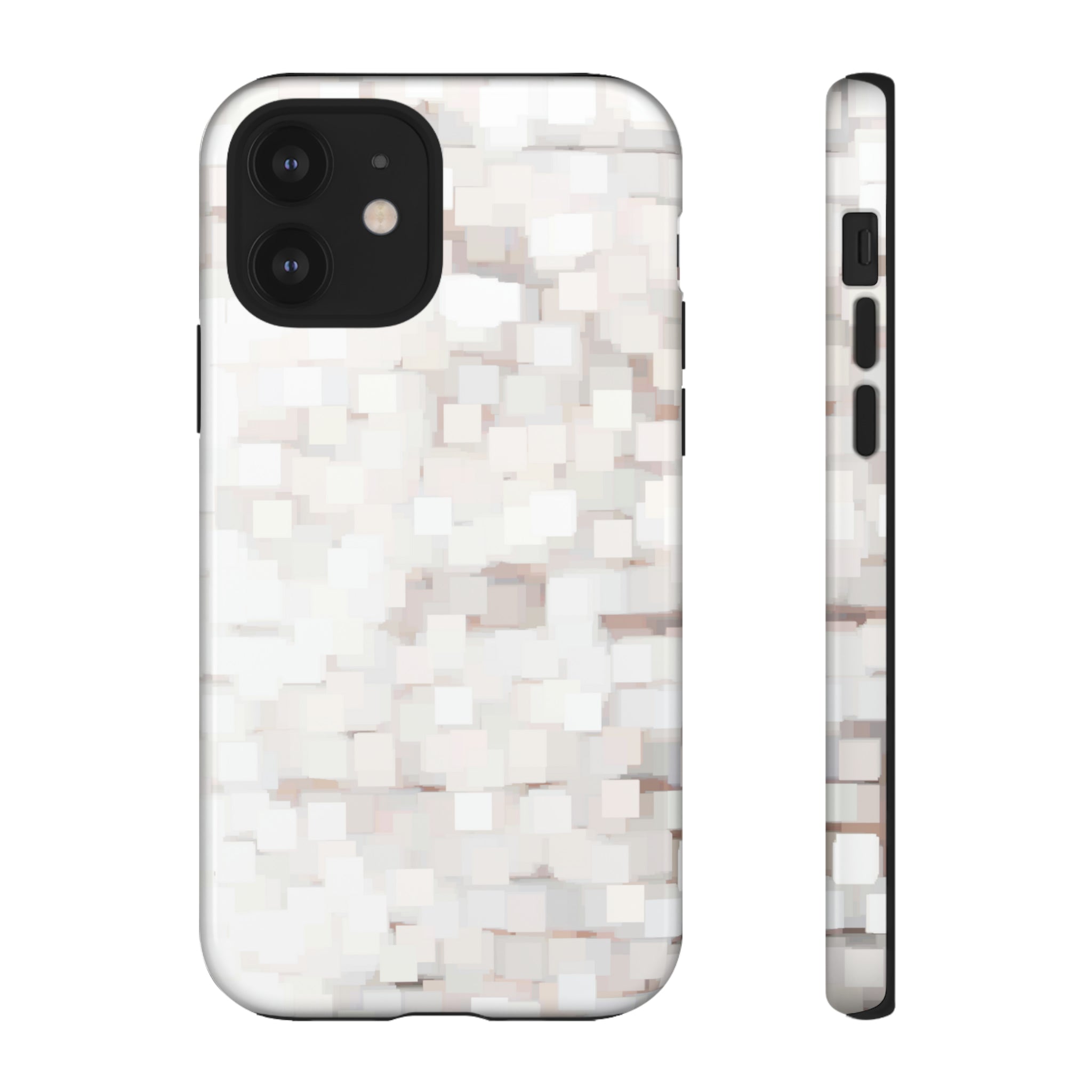 White Abstract Background - Protective Phone Case