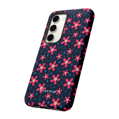 Pink Flower Pattern - Protective Phone Case