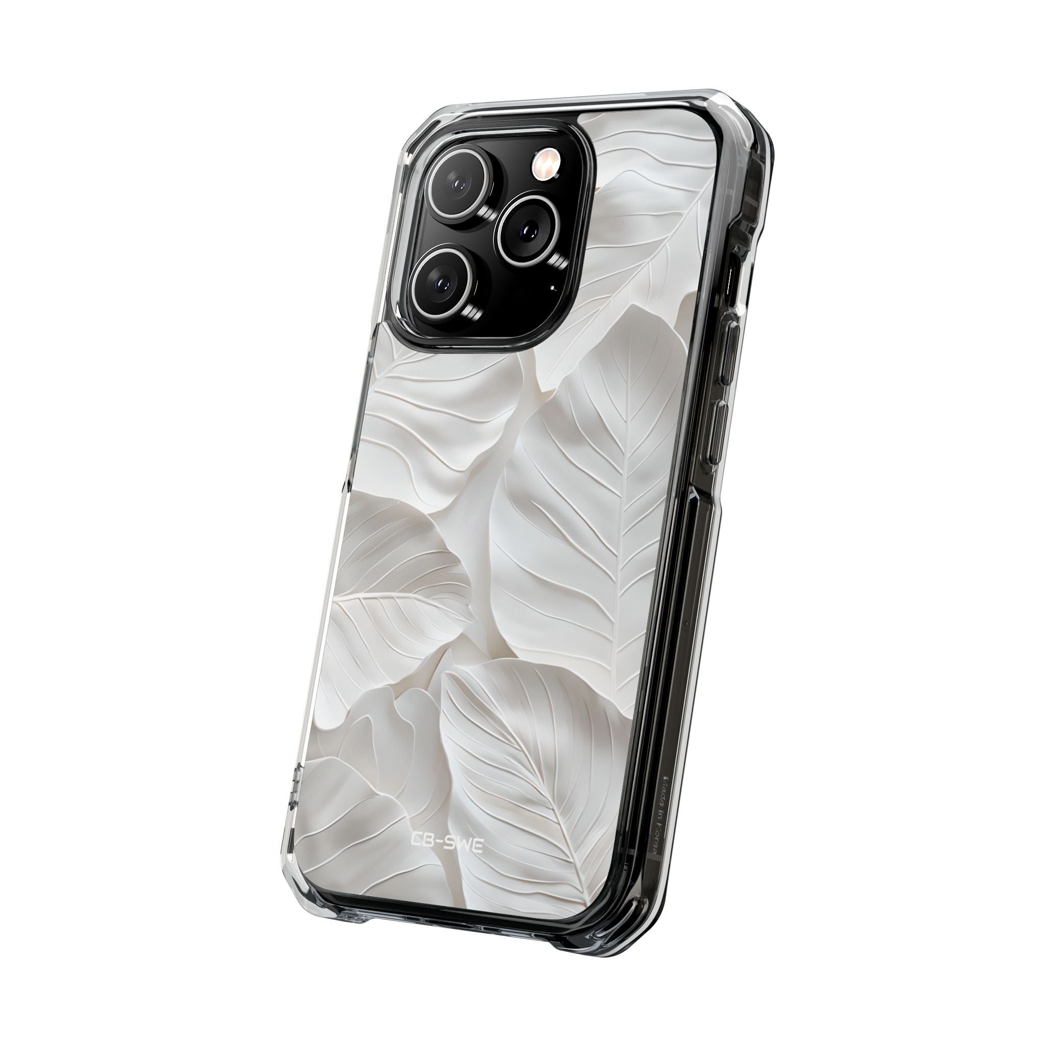 Elegant Leaf Relief iPhone Case - Impact