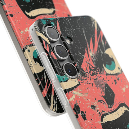 Screaming Face Pink Samsung S24 Case - Soft