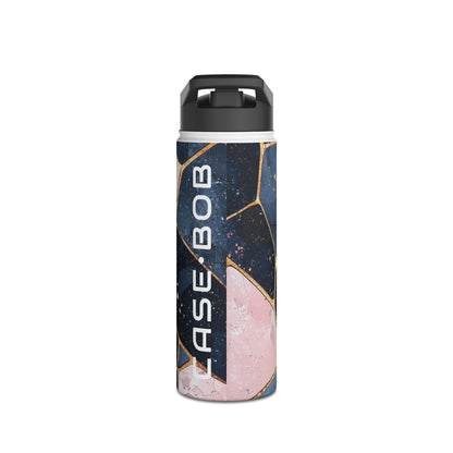Golden Mosaic Navy - Stainless Steel Water Bottle