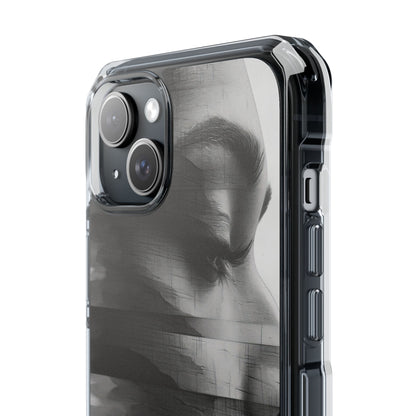 Abstract Glitch Portrait - Phone Case for iPhone