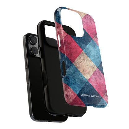 Bold Geometric Squares - Tough iPhone 16 Phone Case