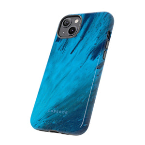 Light Blue Ink Art | Phone Case