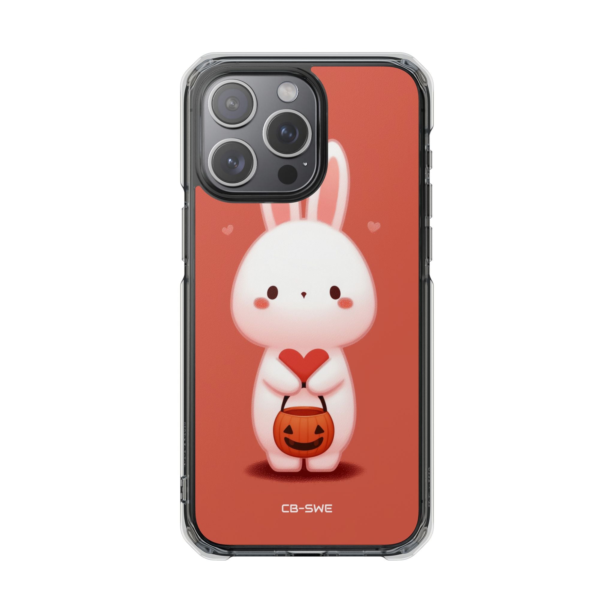 Bunny Holds Heart iPhone Case - Impact