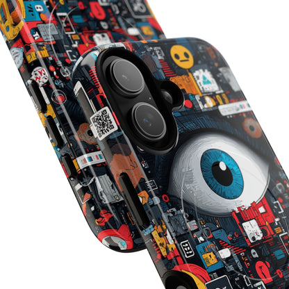 Digital Eye Blue iPhone 17 Case - Tough+