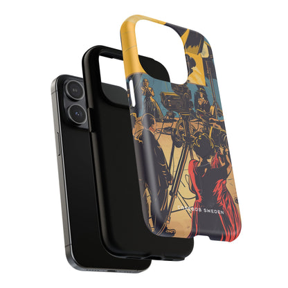 Golden Era Cinematic Spotlight iPhone 15 | Tough+ Phone Case