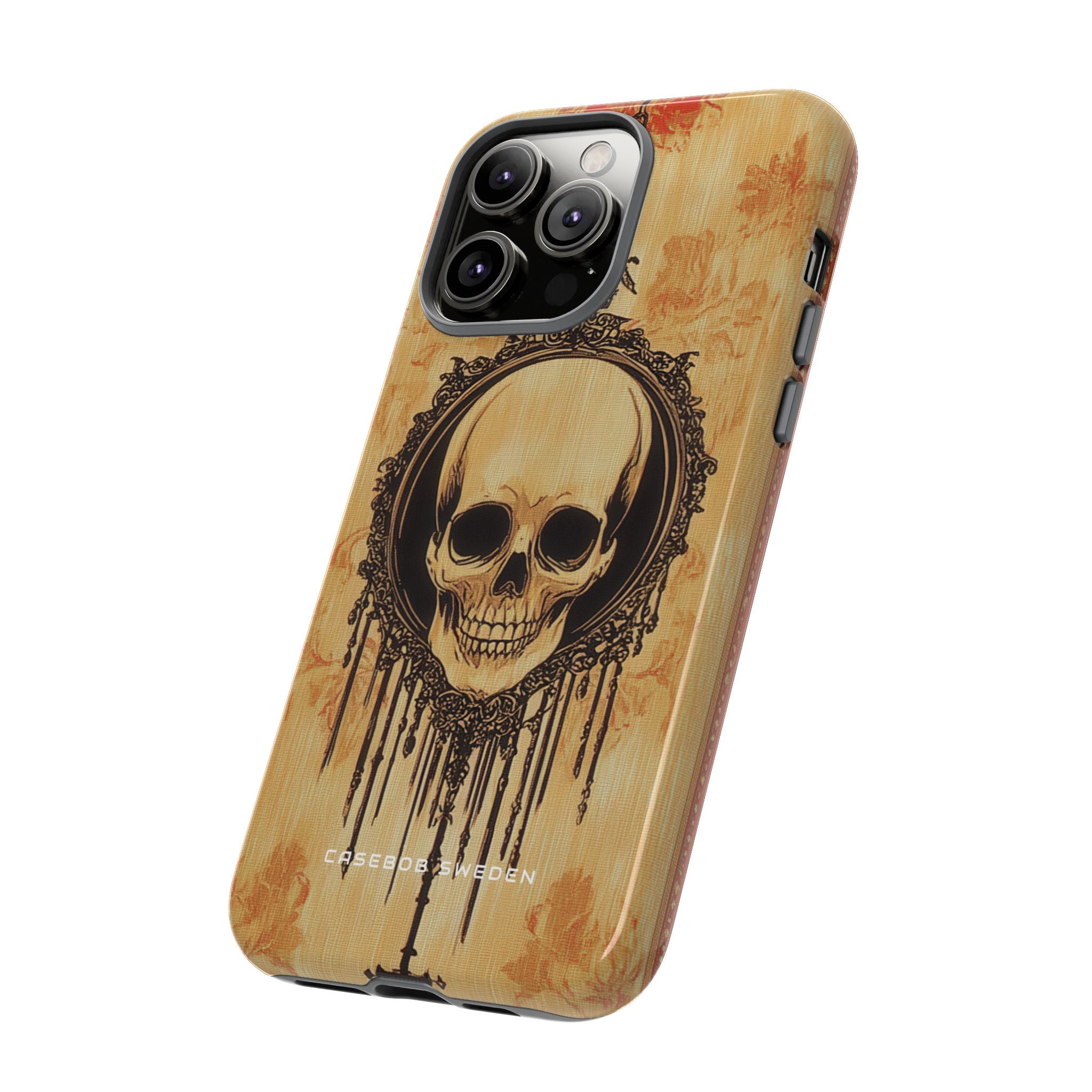 Gothic Skull Elegance iPhone 14 - Tough Phone Case