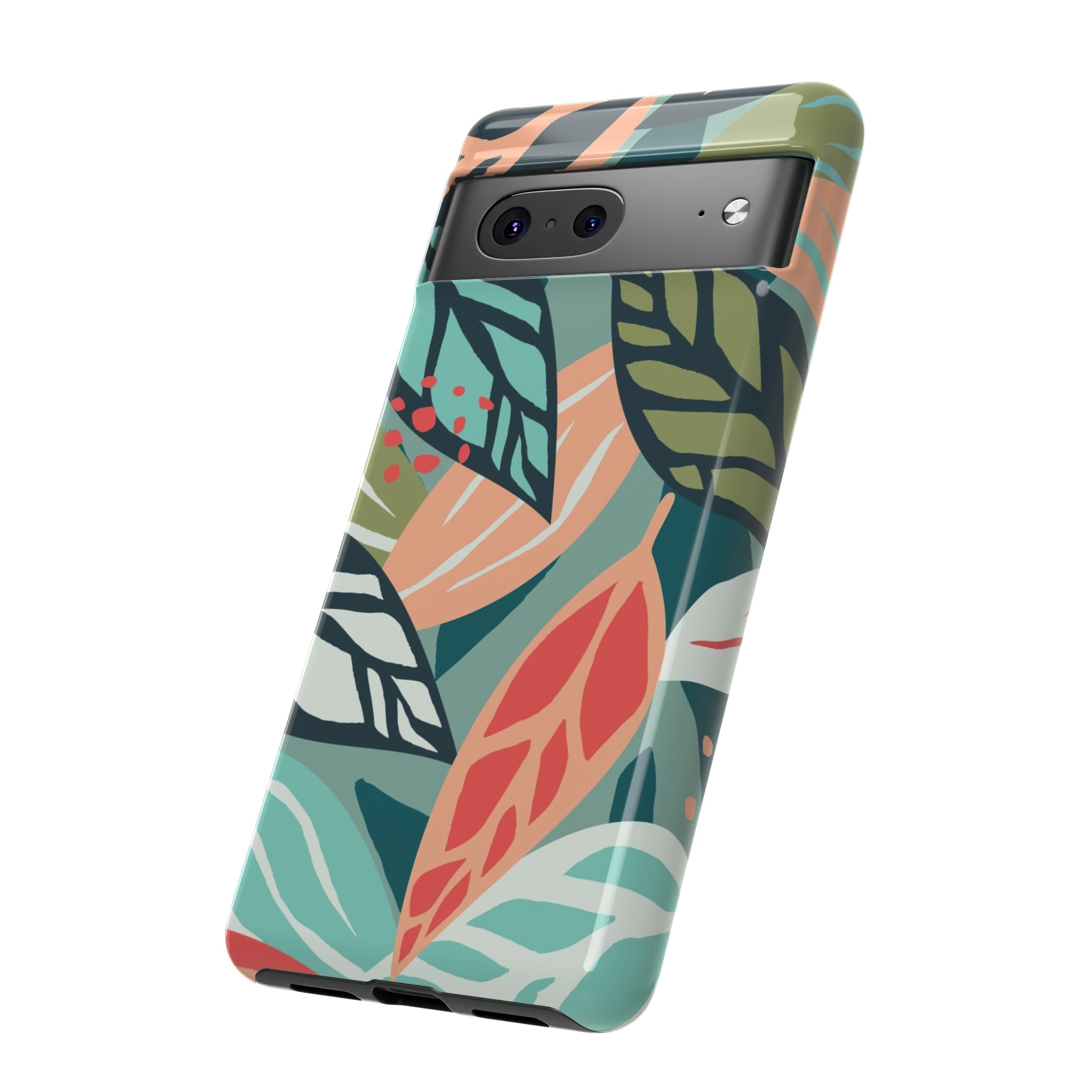 Mixed Tropical Leaf - Protective Phone Case