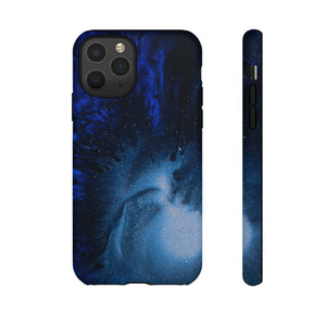 Winter Blue Ink Art - Protective Phone Case