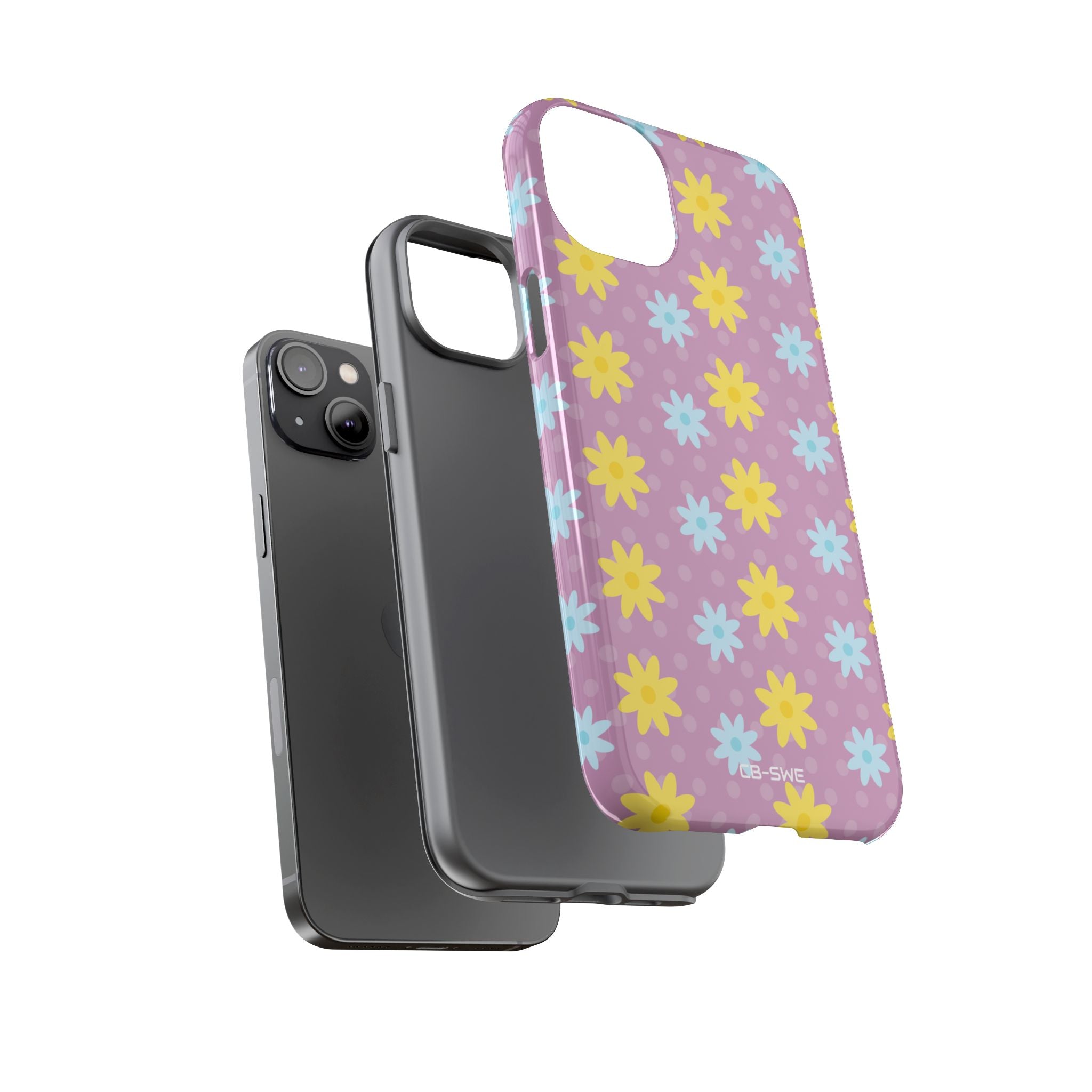 Flower Dots Dance - iPhone Case