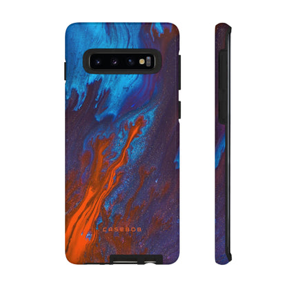 Orange Flame Ink Art - Protective Phone Case