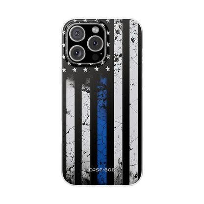Blue Stripe Flag iPhone 16 Pro Max Case - Soft