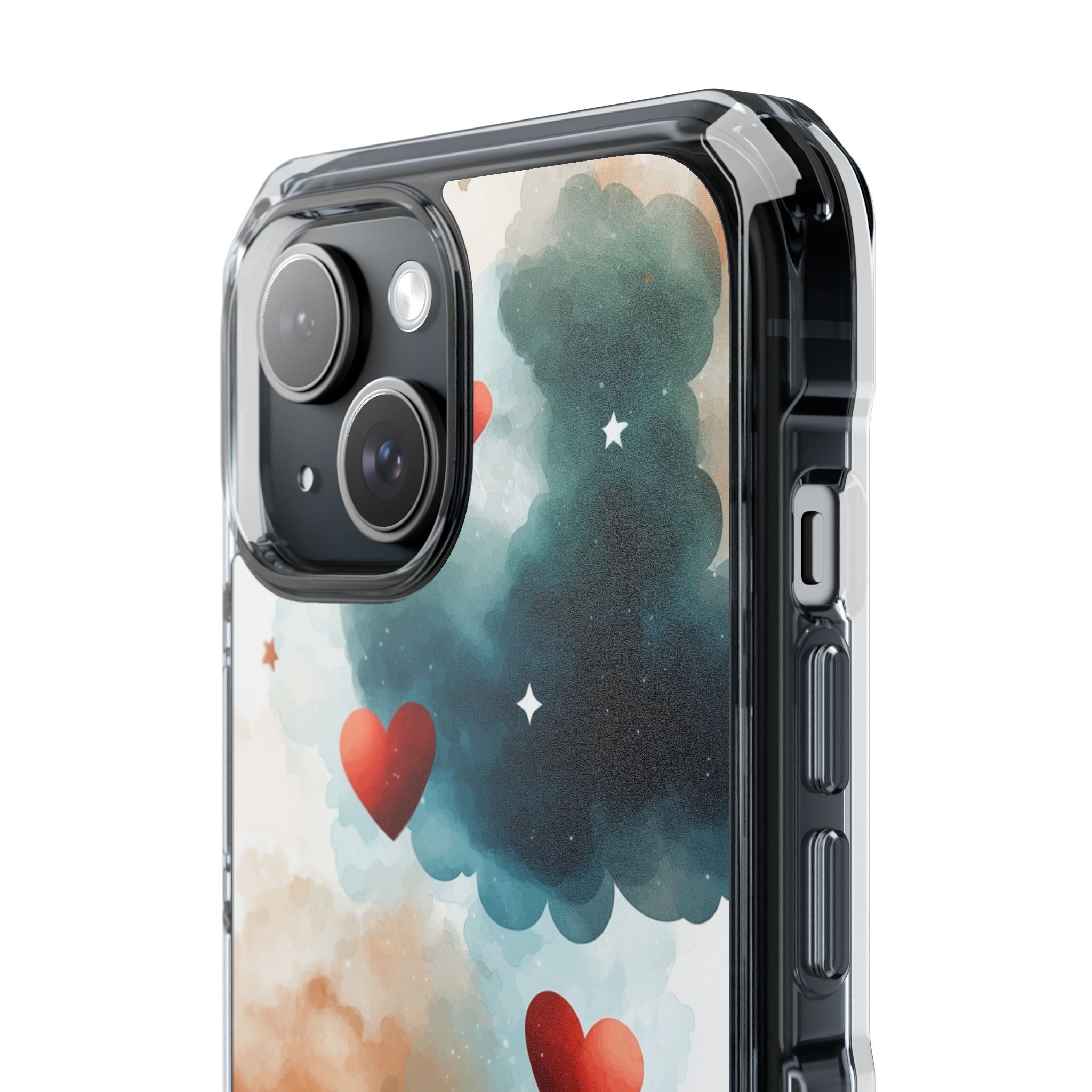 Floating Hearts Dance iPhone Case - Impact