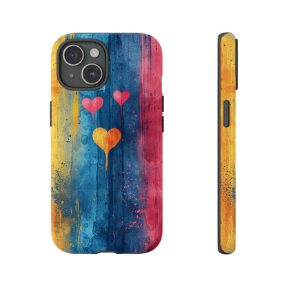 Watercolor Stripe Bliss - Protective Phone Case