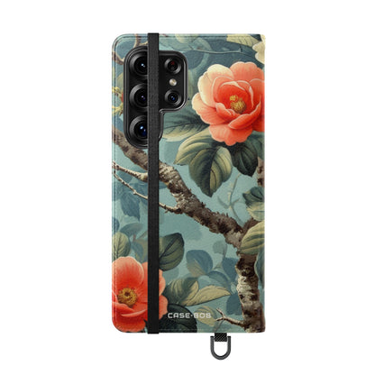 Pink Camellia - Samsung S25 Ultra Case - Wallet