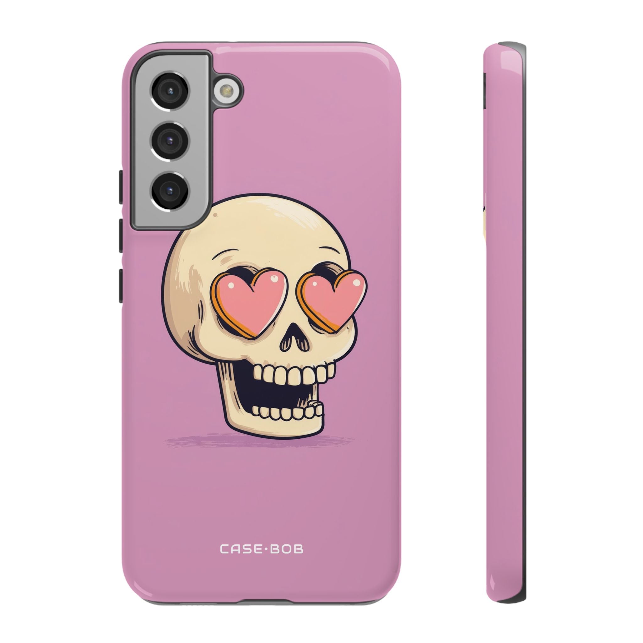 Heart Eyed Skull Samsung S22 Plus Case - Tough