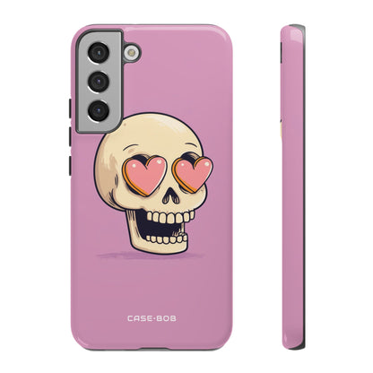 Heart Eyed Skull Samsung S22 Plus Case - Tough