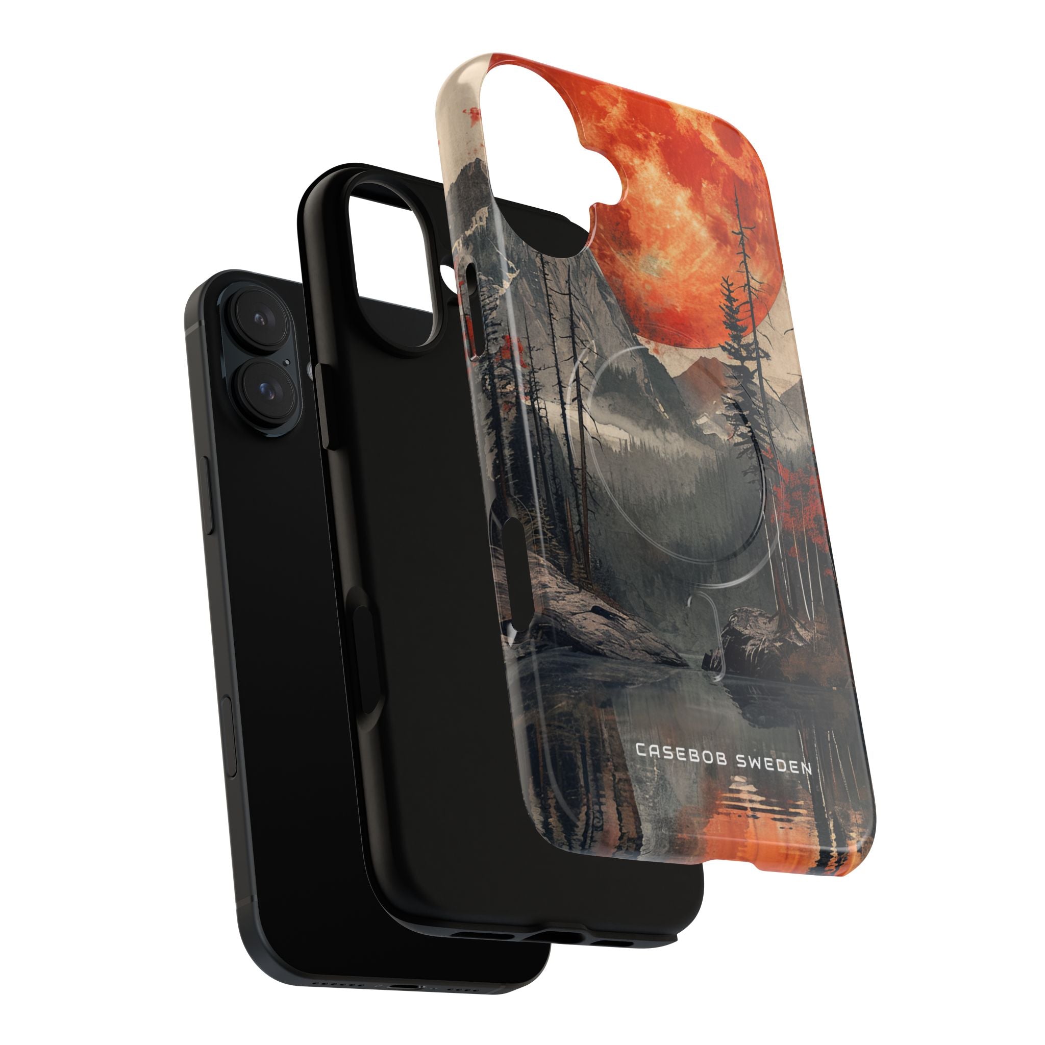 Celestial Glow Over Reflective Landscape iPhone 16 | Tough+ Phone Case