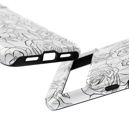 Intricate Rose Sketches - Google Pixel Case