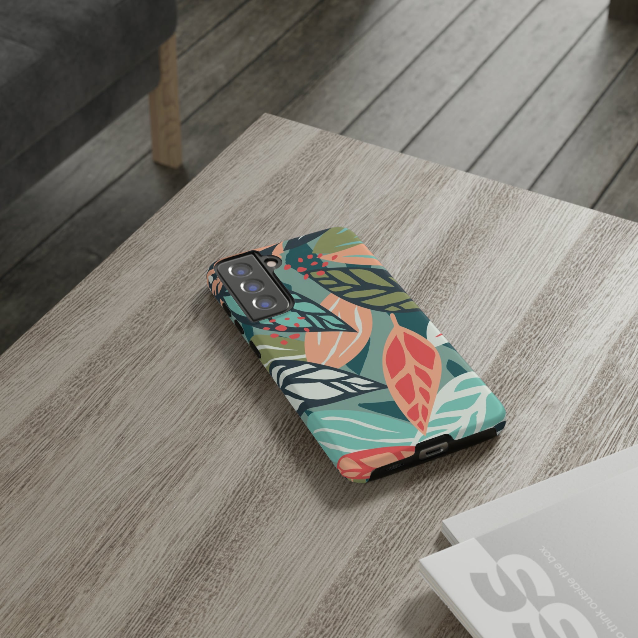 Mixed Tropical Leaf - Protective Phone Case