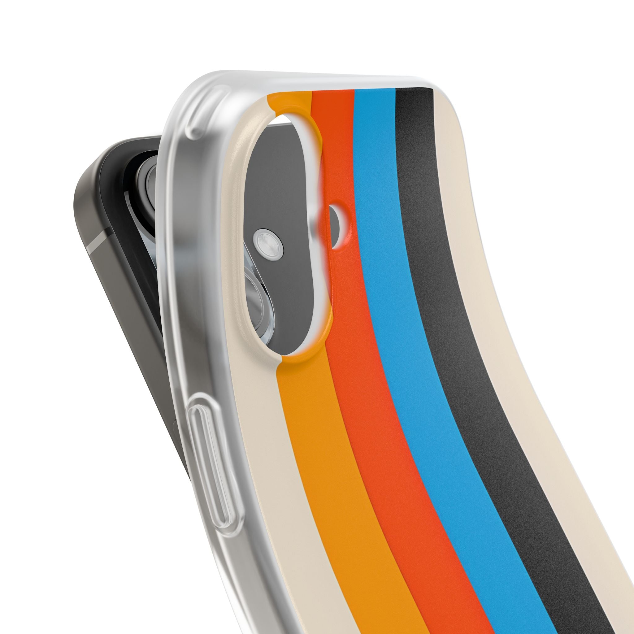 Vivid Stripe Harmony iPhone 16 Case - Soft