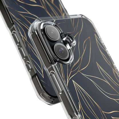Modern Gold Leaves iPhone Case - Impact