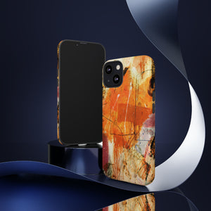 Abstract Orange Art - Protective Phone Case