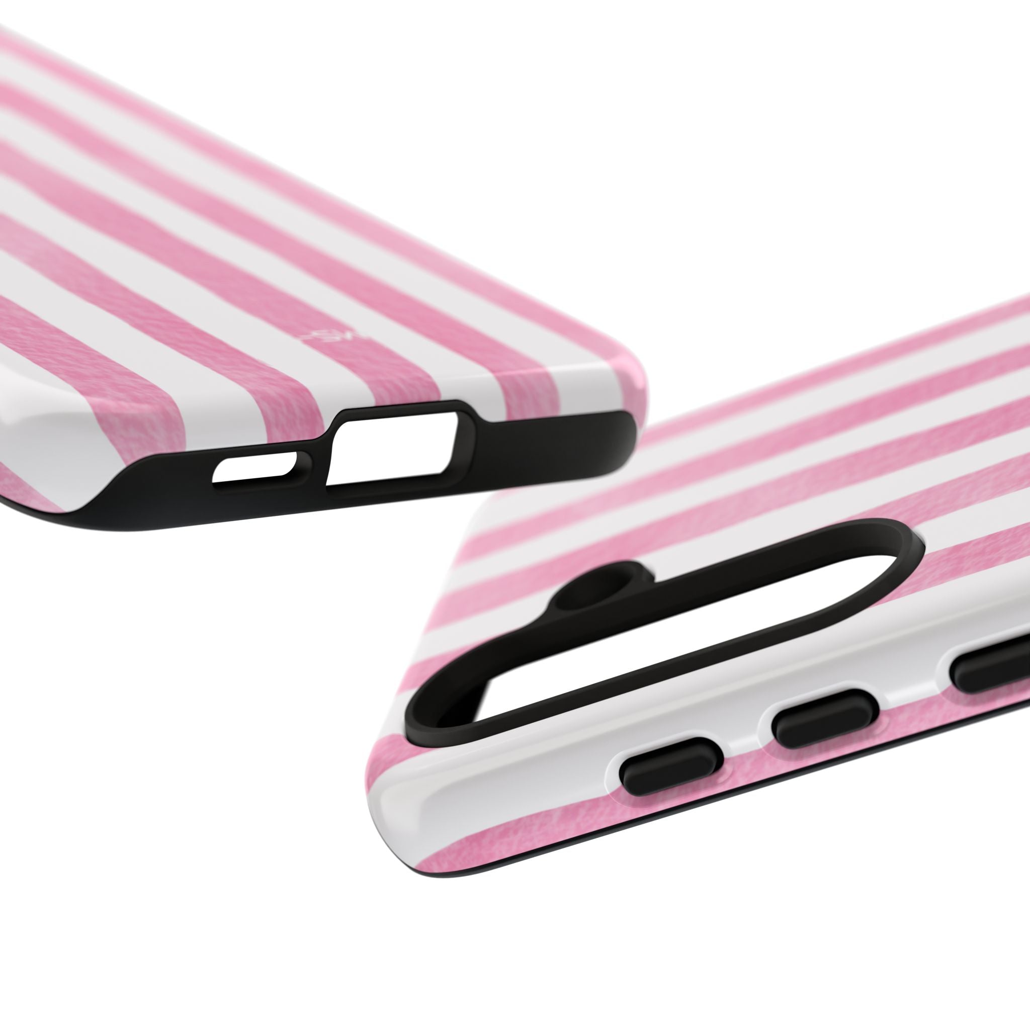Pink Watercolor Stripes - Samsung Case