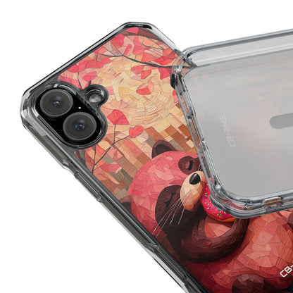 Raccoon Holds Donut iPhone Case - Impact