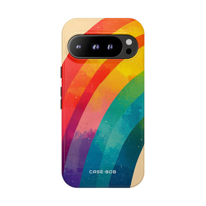 Textured Rainbow Arc Google Pixel 9 Pro Case - Tough