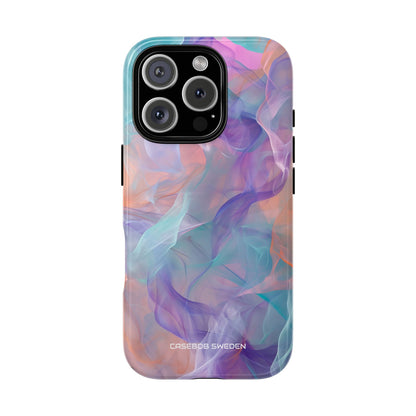 Dreamy Teal Flow - Tough iPhone 16 Phone Case