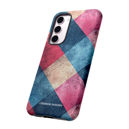 Bold Geometric Squares - Tough Samsung S23 Phone Case