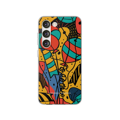 Playful Lines in Motion Samsung S23 - Flexi Phone Case